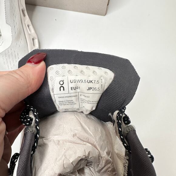 On Cloudmonster All White Long Distance Running Sneakers Tennis Shoes Womens 9.5 - Picture 7 of 12